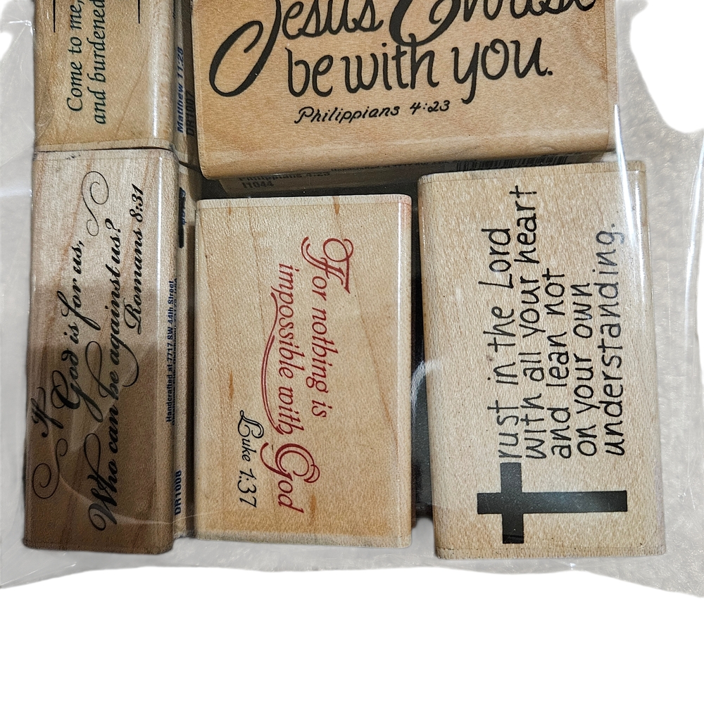 Inspirational Wooden Stamps Set